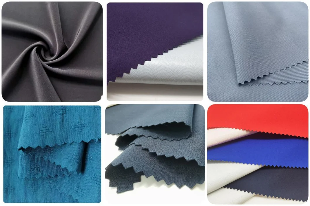 Free Sample Textured Gabardine Membrane Sheet 80s Polyester T400 Fabric