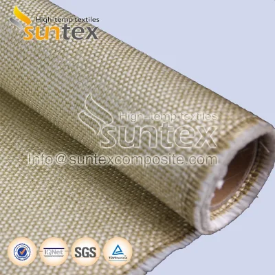 Matériaux d'isolation anti-feu Tissu en fibre de verre haute température Protection contre le soudage Rideau coupe-feu Tissus en fibre de verre enduits de vermiculite