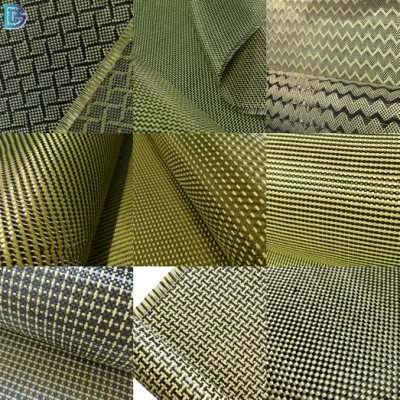 Tissu croisé de tissage hybride en fibre d'aramide de carbone en forme de X de l'usine chinoise 3K