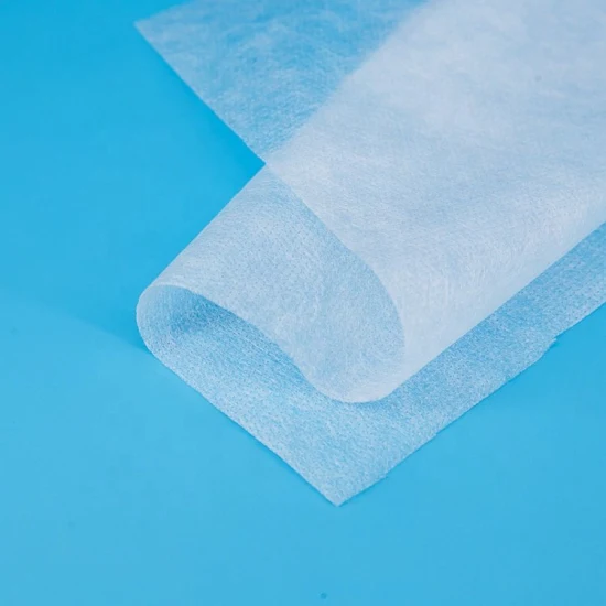 Air chaud à travers le tissu non tissé pour les couches pour bébés et les serviettes hygiéniques Topsheet 100% Es Fiber Soft Touch Feeling